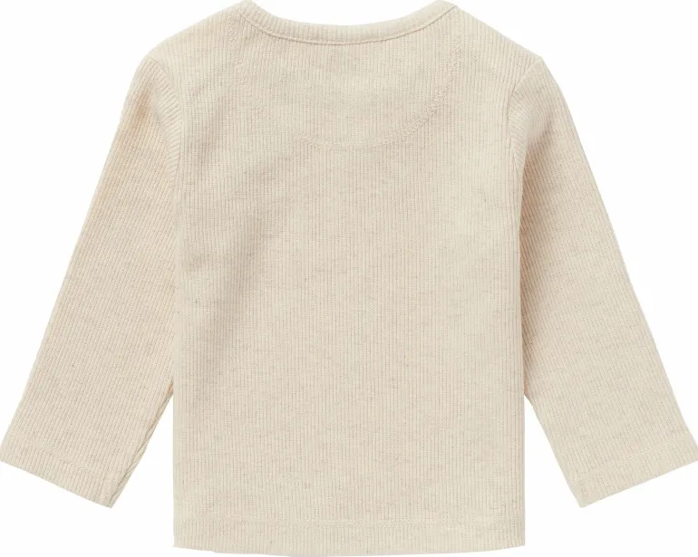 longsleeve_natal__oatmeal_2.webp Noppies Shirts | Basics<Longsleeve Natal - Oatmeal