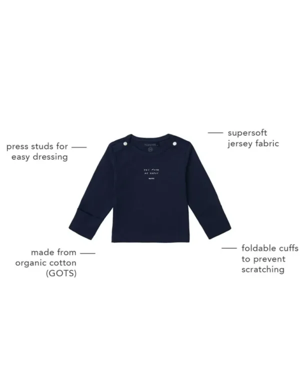 Noppies Shirts | Basics<Longsleeve Neisse - Black Iris