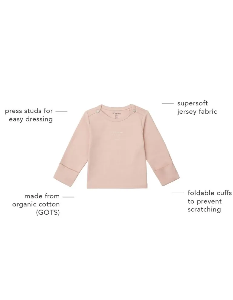 longsleeve_neisse__rose_s_3.webp Noppies Shirts | Basics<Longsleeve Neisse - Rose Smoke