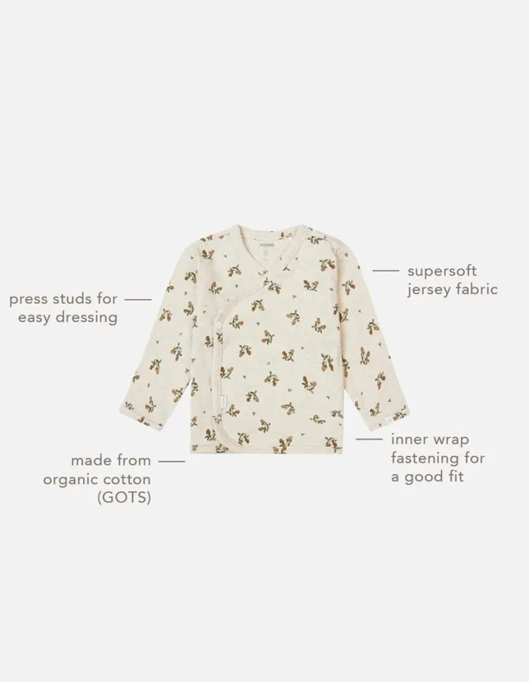 longsleeve_nicosia__oatme_4.webp Noppies Shirts | Basics<Longsleeve Nicosia - Oatmeal