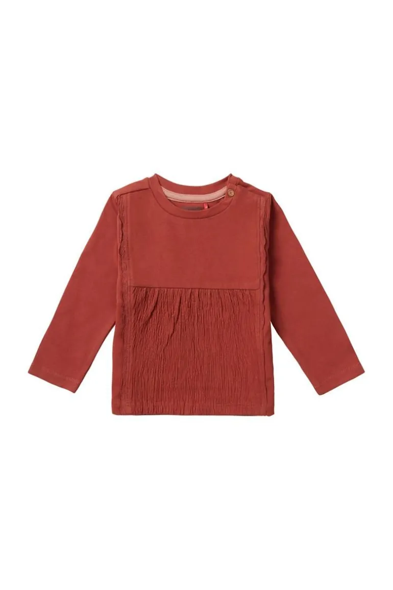longsleeve_veles__baked_c_2.webp Noppies Shirts<Longsleeve Veles - Baked Clay