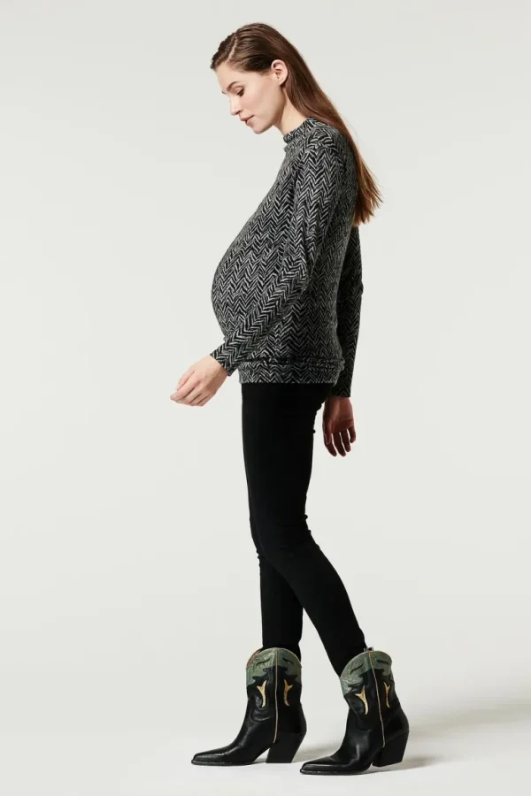 Noppies Shirts<Longsleeve V-print - Grey Melange