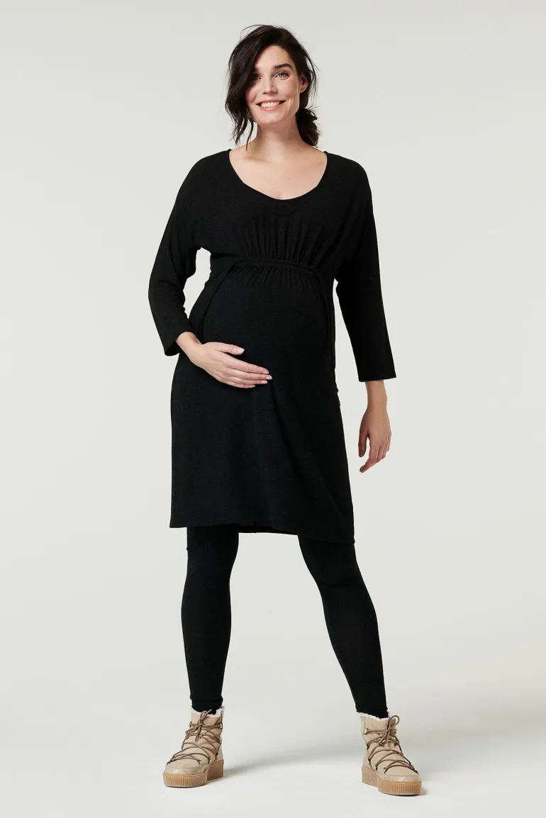 lounge_jurk_hays__grey_me_0.webp Noppies Ondergoed | Nachtkleding & Loungewear<Lounge Jurk Hays - Grey Melange