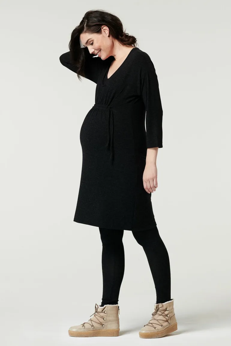 lounge_jurk_hays__grey_me_14.webp Noppies Ondergoed | Nachtkleding & Loungewear<Lounge Jurk Hays - Grey Melange