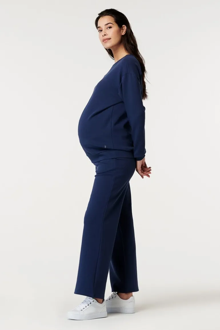 lounge_trui__dark_blue_5.webp Noppies Ondergoed | Nachtkleding & Loungewear<Lounge Trui - Dark Blue