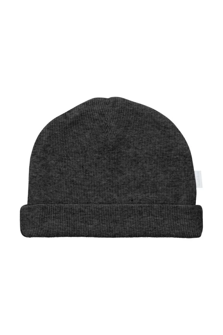 muts_nevel__dark_grey_mel_2.webp Noppies Mutsen | Basics<Muts Nevel - Dark grey melange