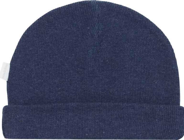 muts_nevel__navy_melange_1.webp Noppies Mutsen | Basics<Muts Nevel - Navy Melange