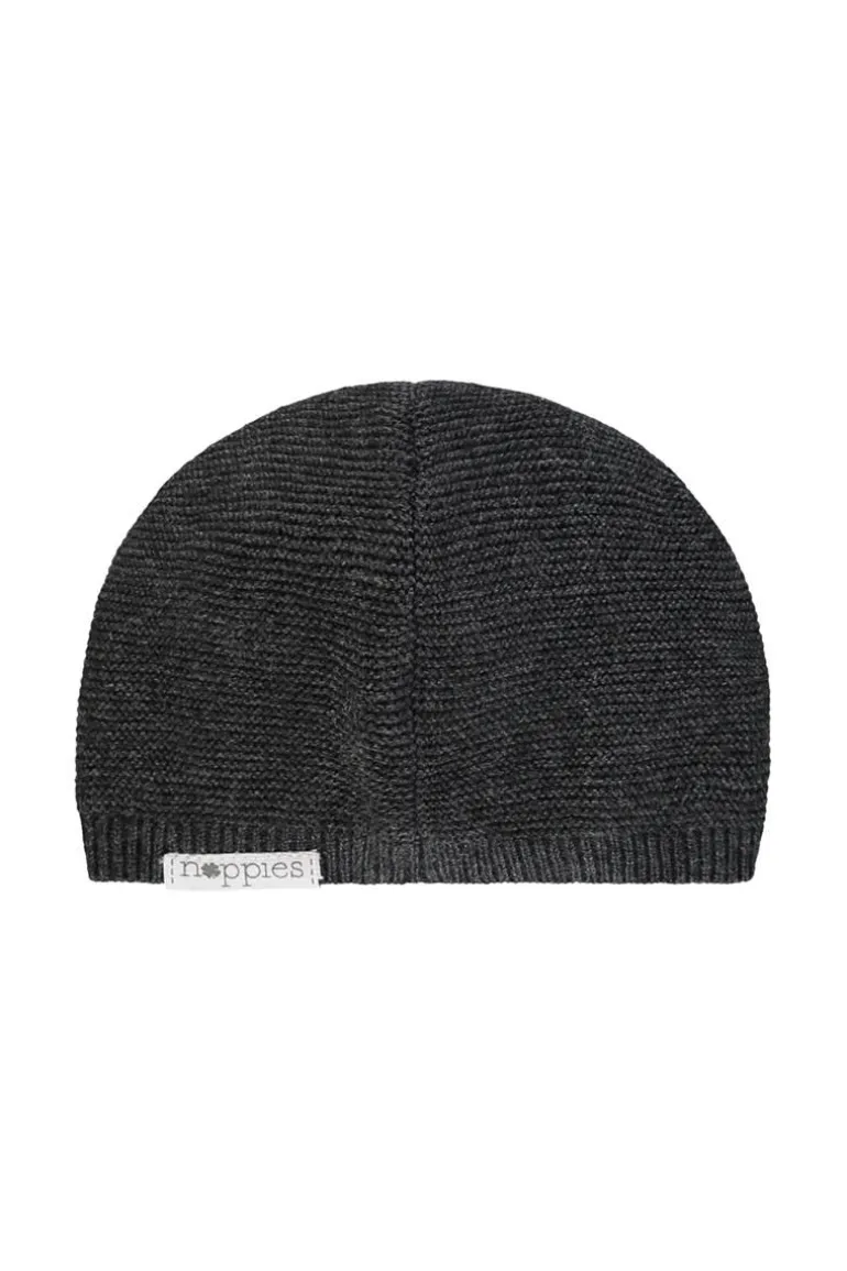 muts_zola__dark_grey_mela_5.webp Noppies Mutsen | Basics<Muts Zola - Dark grey melange