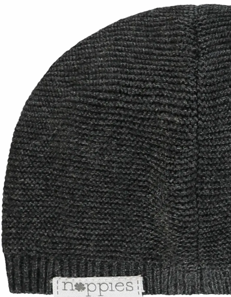 muts_zola__dark_grey_mela_7.webp Noppies Mutsen | Basics<Muts Zola - Dark grey melange