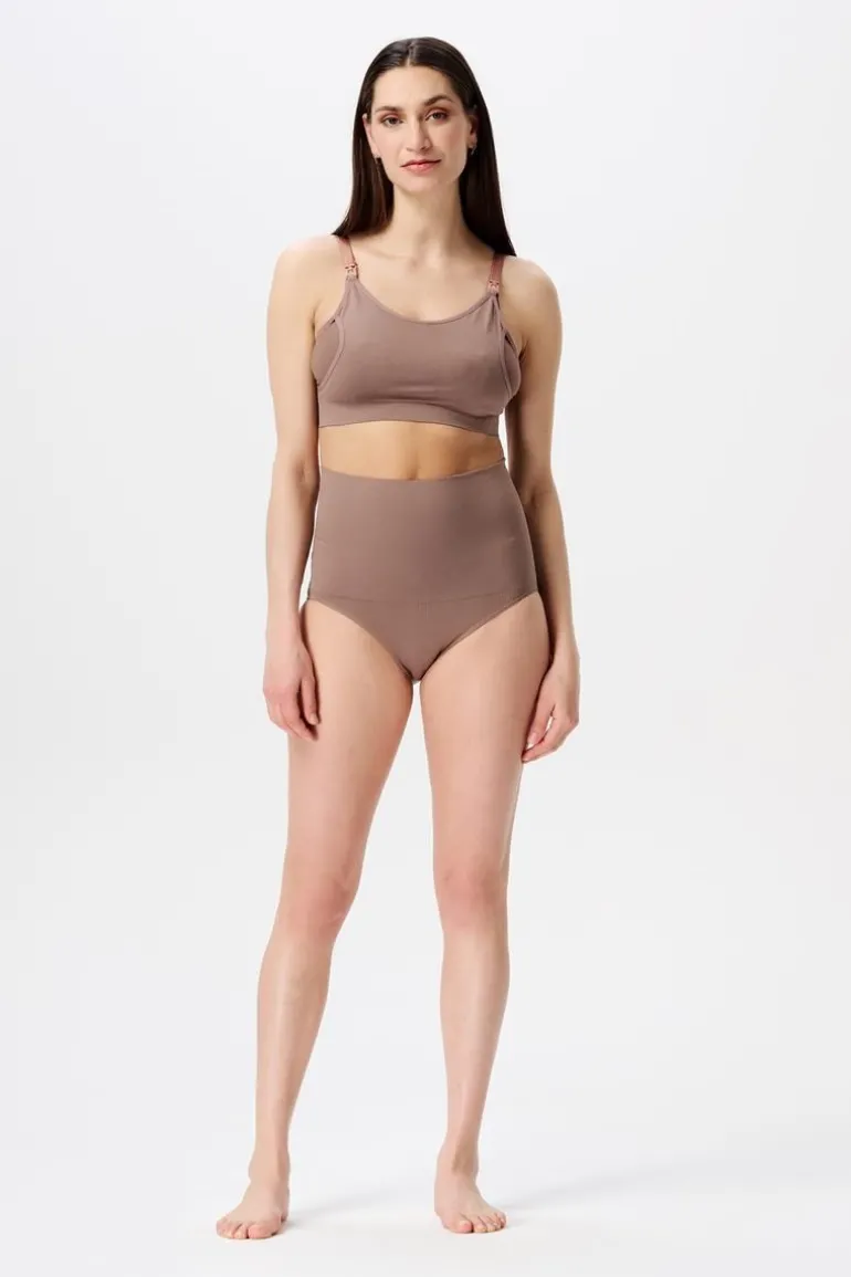 naadloze_slip_lee_post_pa_0-2.webp Noppies Ondergoed<Naadloze Slip Lee Post Partum Sensil® Breeze - Deep Taupe