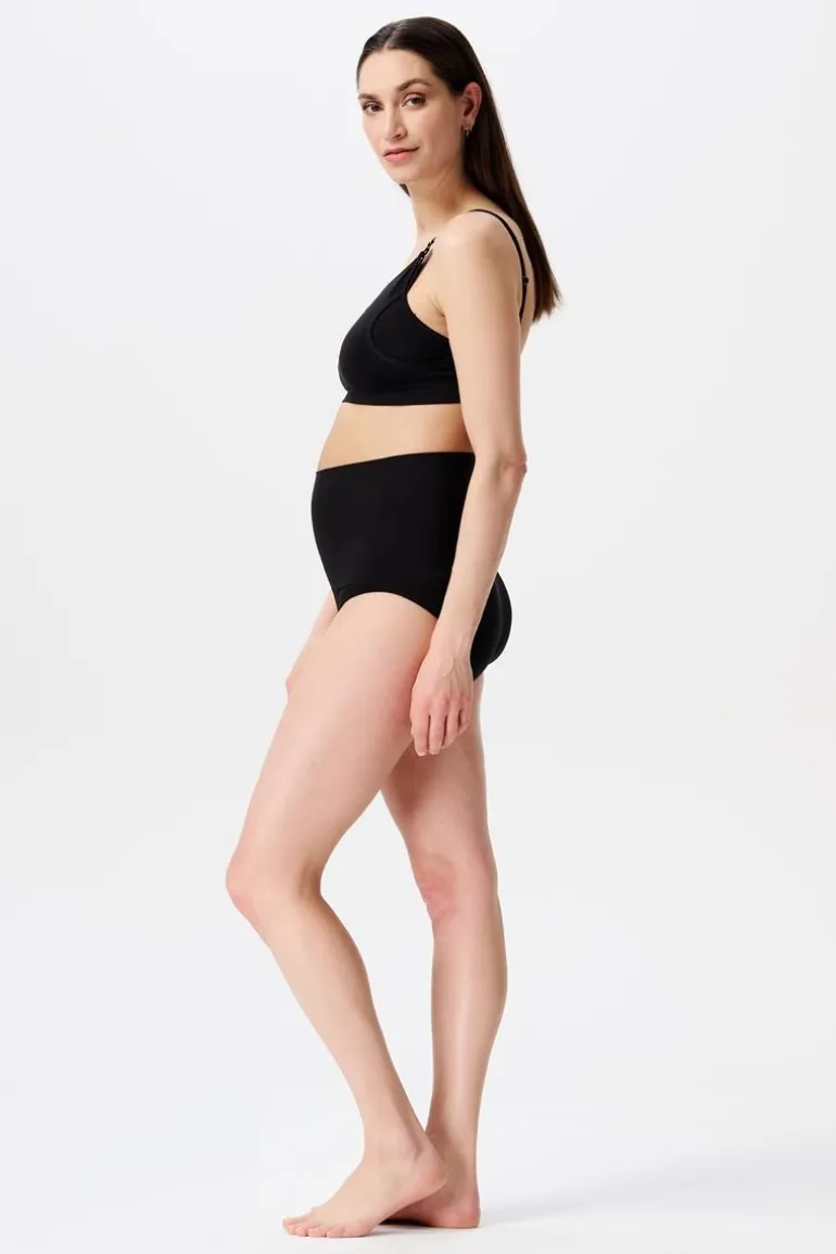 naadloze_slip_lee_post_pa_12.webp Noppies Ondergoed<Naadloze Slip Lee Post Partum Sensil® Breeze - Black