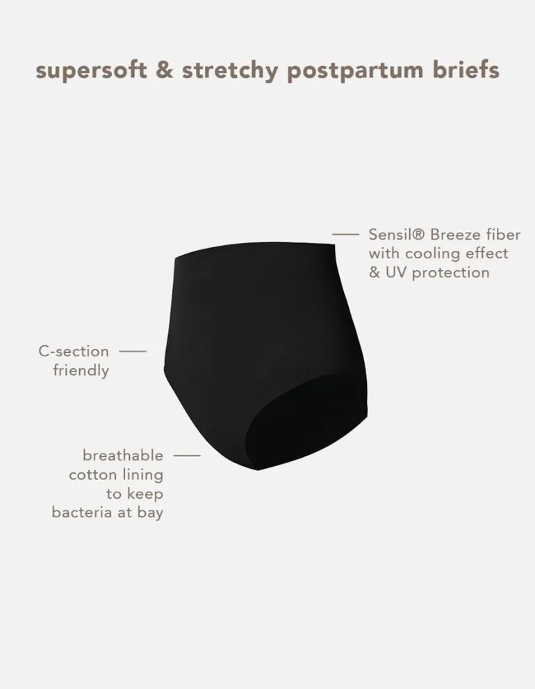 naadloze_slip_lee_post_pa_6.webp Noppies Ondergoed<Naadloze Slip Lee Post Partum Sensil® Breeze - Black