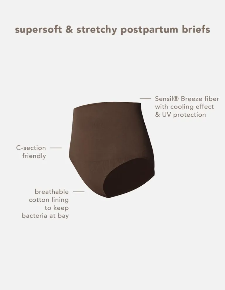 naadloze_slip_lee_post_pa_7-3.webp Noppies Ondergoed<Naadloze Slip Lee Post Partum Sensil® Breeze - Coffee Bean