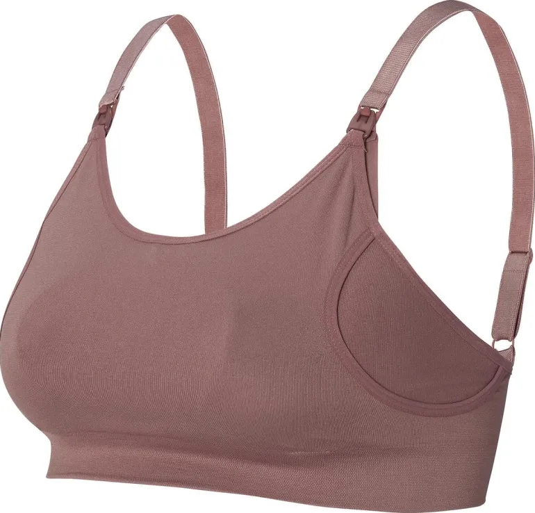 naadloze_voedingsbh_pumpi_4-1.webp Noppies Bh's | Bh's<Naadloze Voedingsbh Pumping Mae Sensil® Breeze - Deep Taupe