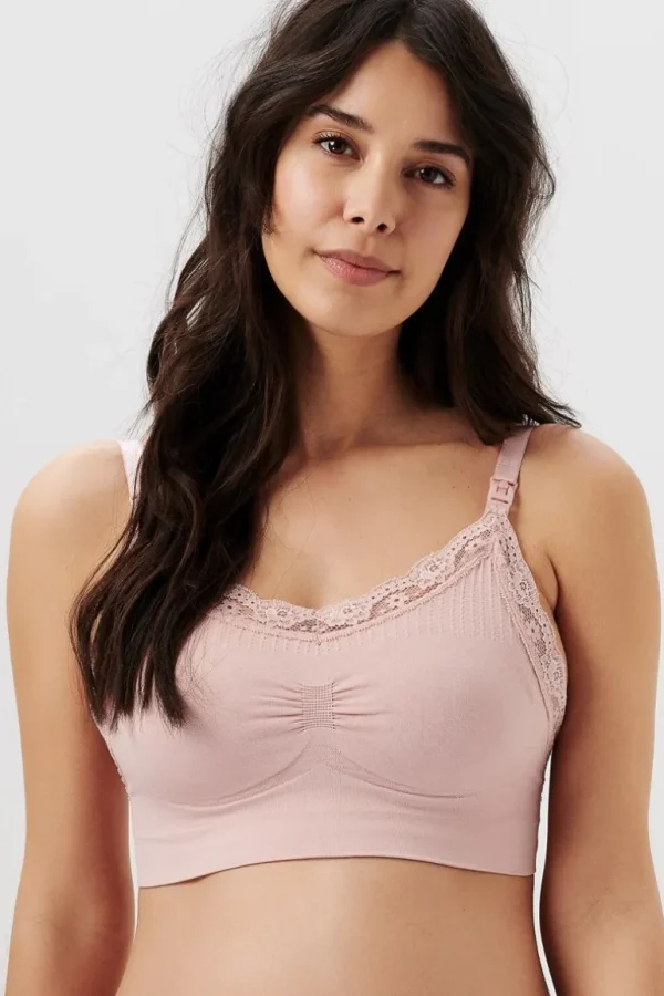 Noppies Bh's | Bh's<Naadloze Voedingsbh Seamless Nursing Bra Lace - Pale Mauve
