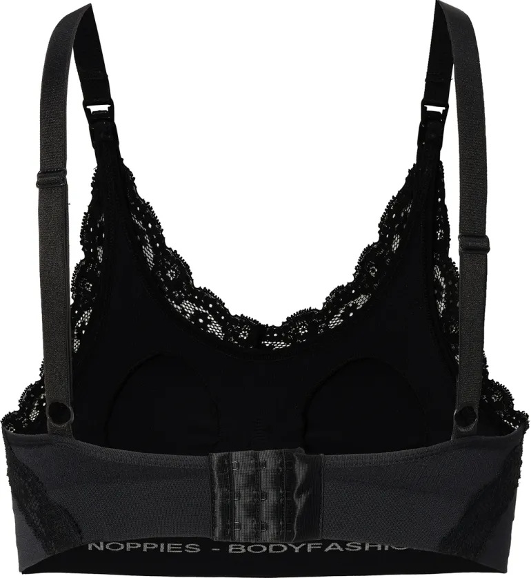 naadloze_voedingsbh_seaml_11.webp Noppies Bh's | Bh's<Naadloze Voedingsbh Seamless Nursing Bra Lace - Black