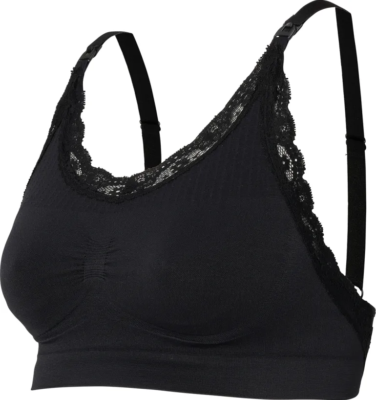 naadloze_voedingsbh_seaml_12.webp Noppies Bh's | Bh's<Naadloze Voedingsbh Seamless Nursing Bra Lace - Black