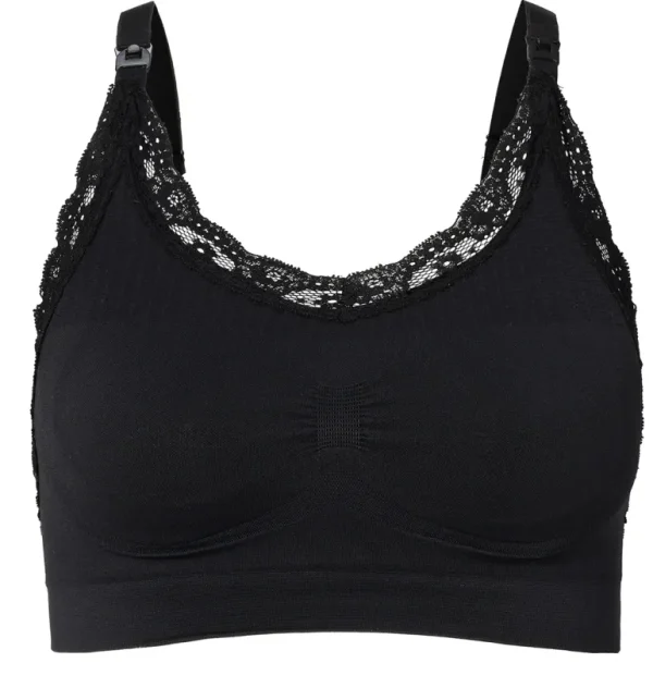 Noppies Bh's | Bh's<Naadloze Voedingsbh Seamless Nursing Bra Lace - Black