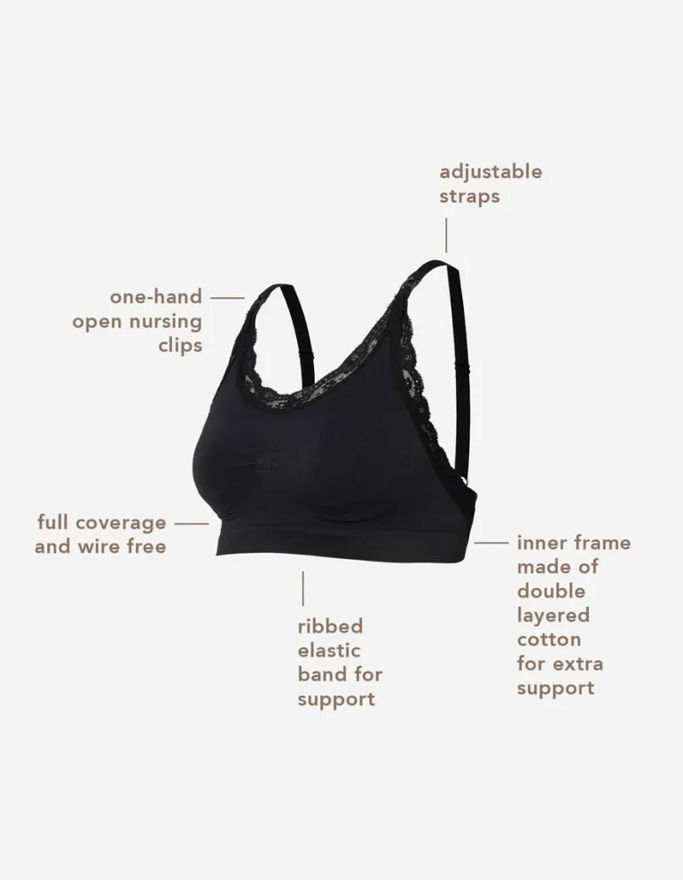 naadloze_voedingsbh_seaml_7.webp Noppies Bh's | Bh's<Naadloze Voedingsbh Seamless Nursing Bra Lace - Black