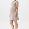 Noppies Nachtkleding & Loungewear | Ondergoed<Nachtjapon Met Voedingsfunctie Tami - Taupe Melange