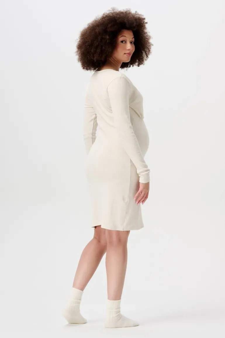 nachtjapon_met_voedingsfu_7.webp Noppies Nachtkleding & Loungewear | Ondergoed<Nachtjapon Met Voedingsfunctie Alisa - Oatmeal