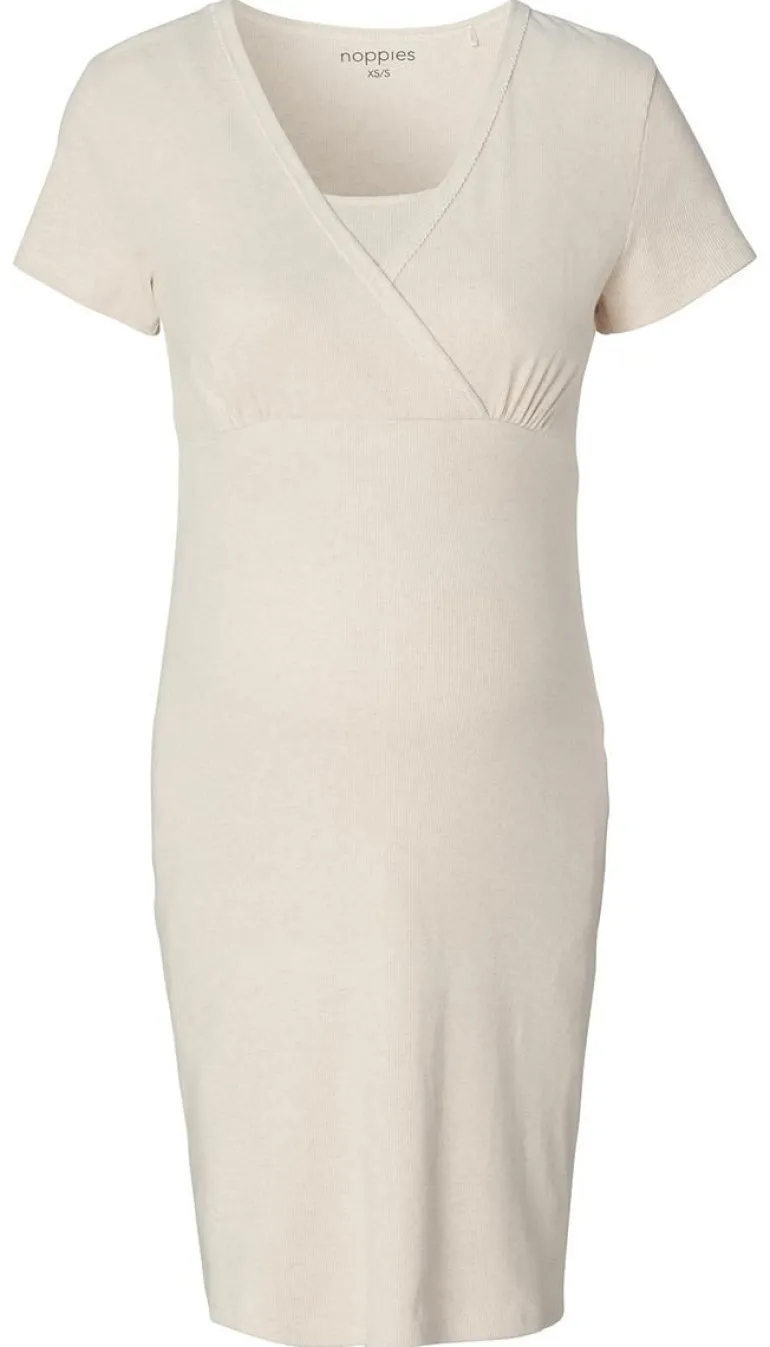 nachtjapon_met_voedingsfu_8-1.webp Noppies Nachtkleding & Loungewear | Ondergoed<Nachtjapon Met Voedingsfunctie Tami - Oatmeal