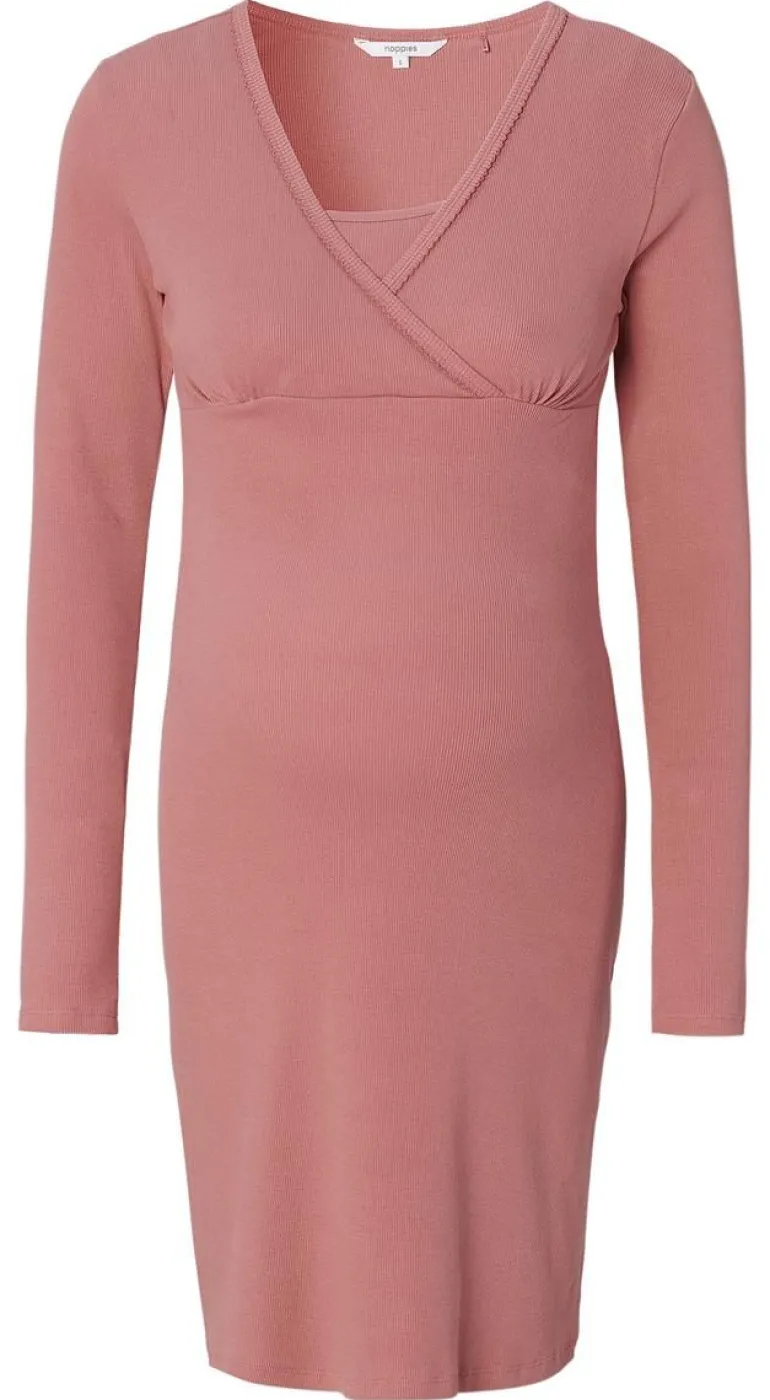 nachtjapon_met_voedingsfu_8-6.webp Noppies Nachtkleding & Loungewear | Ondergoed<Nachtjapon Met Voedingsfunctie Alisa - Burlwood