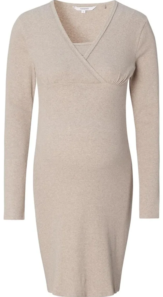 Noppies Nachtkleding & Loungewear | Ondergoed<Nachtjapon Met Voedingsfunctie Alisa - Taupe Melange