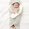 Noppies Badcapes & Wikkeldoeken | Thuis<Newborn Omslaghanddoek Teddy Fancy Dot Wrapper - Jet Stream