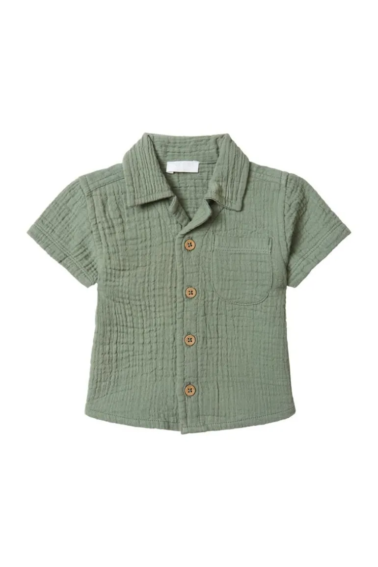 overhemd_ballville__agave_0.webp Noppies Shirts<Overhemd Ballville - Agave Green