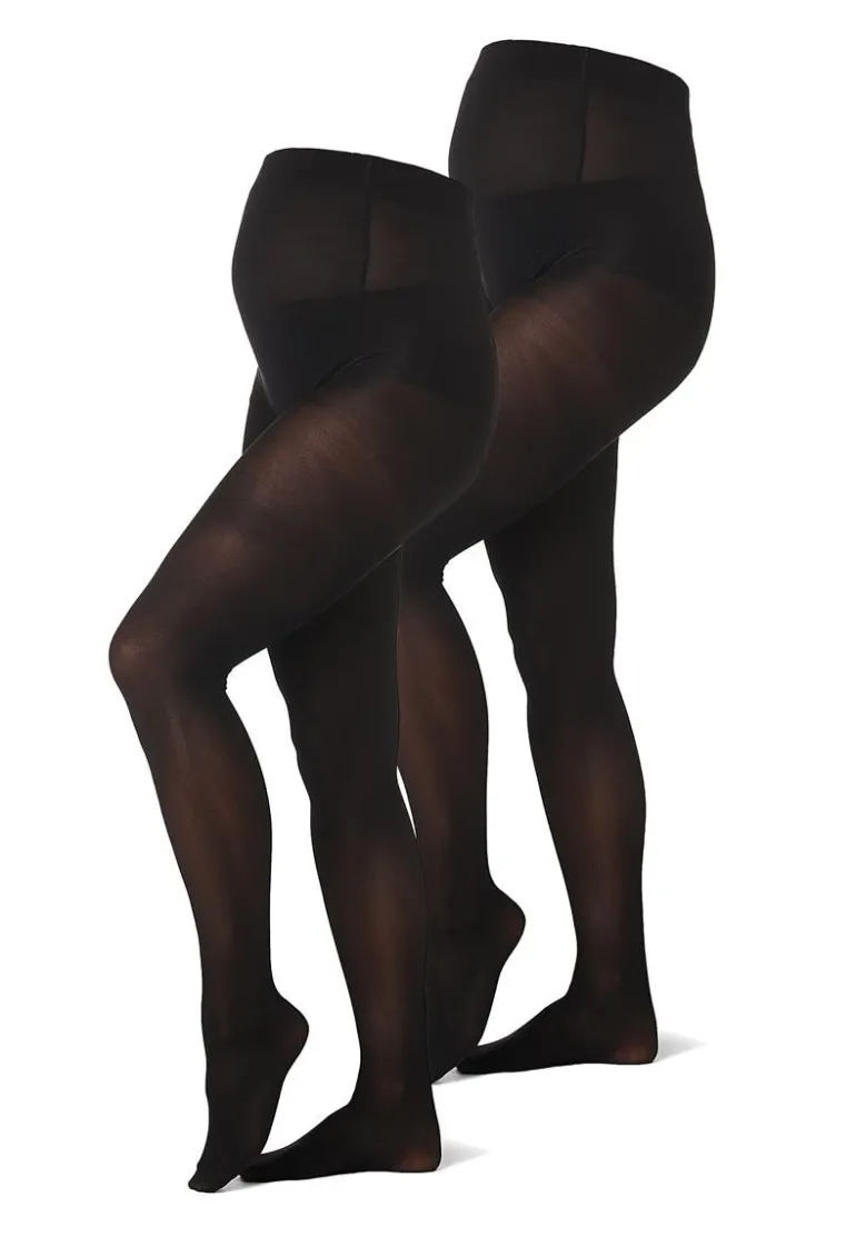 panty_pack_maternity_tigh_0-3.webp Noppies Panty's & Maillots<Panty 2-Pack Maternity Tights 40 Den - Black