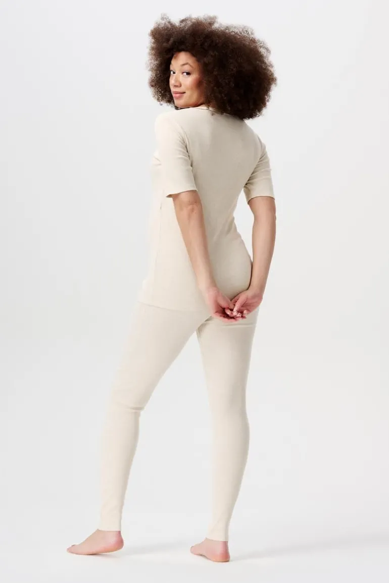 pyjamabroek_gabri__oatmea_1.webp Noppies Ondergoed | Nachtkleding & Loungewear<Pyjamabroek Gabri - Oatmeal