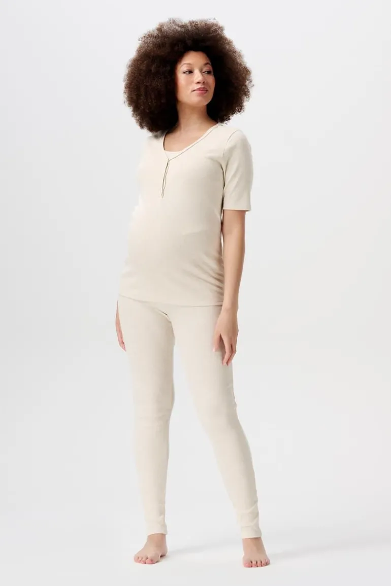 pyjamabroek_gabri__oatmea_7.webp Noppies Ondergoed | Nachtkleding & Loungewear<Pyjamabroek Gabri - Oatmeal