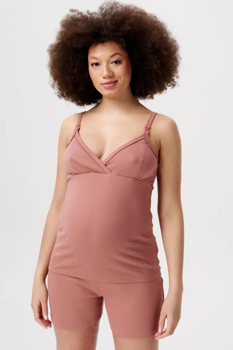 pyjamashort_jada__burlwoo_0.webp Noppies Ondergoed | Nachtkleding & Loungewear<Pyjamashort Jada - Burlwood