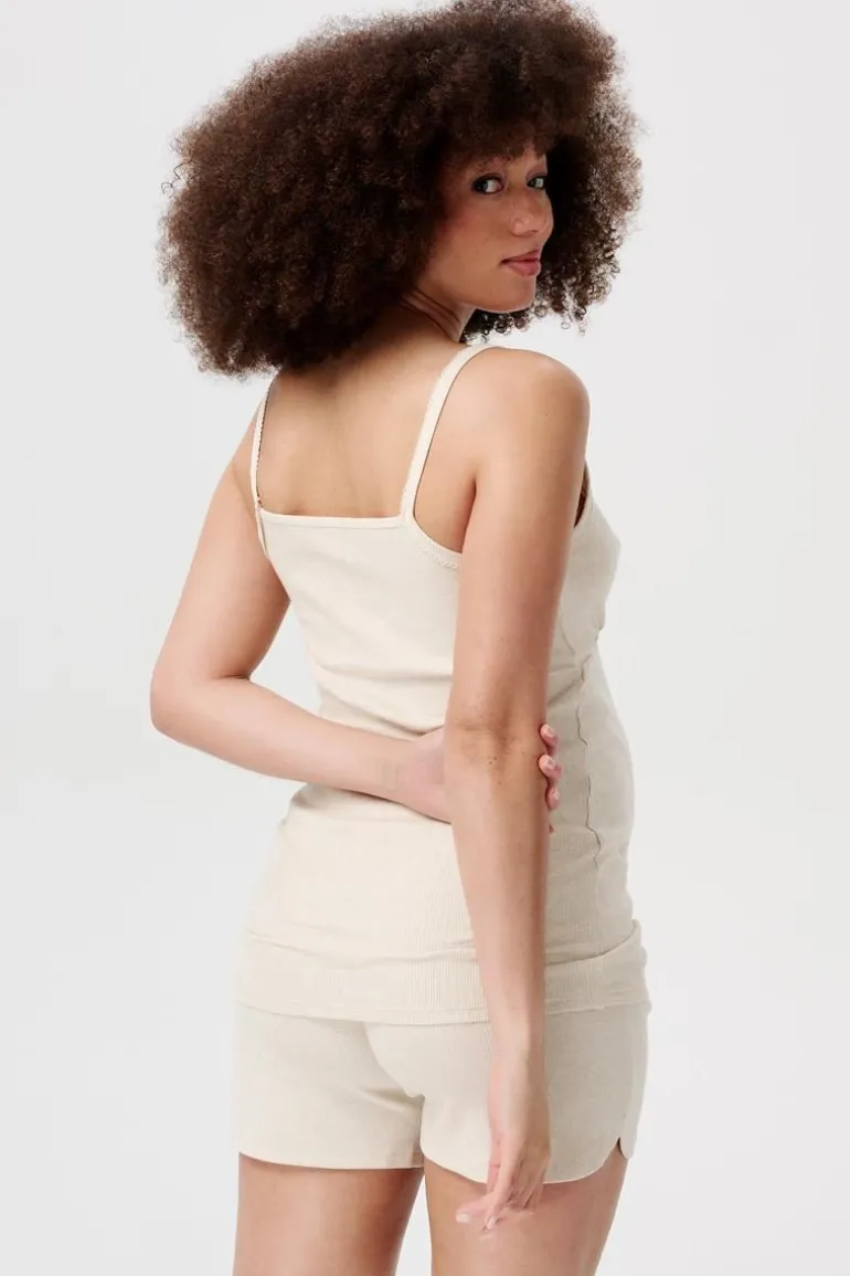 pyjamashort_jada__oatmeal_13.webp Noppies Ondergoed | Nachtkleding & Loungewear<Pyjamashort Jada - Oatmeal