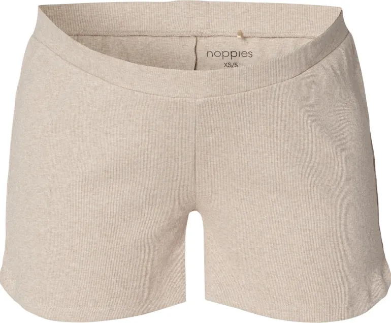 pyjamashort_jada__taupe_m_2.webp Noppies Ondergoed | Nachtkleding & Loungewear<Pyjamashort Jada - Taupe Melange