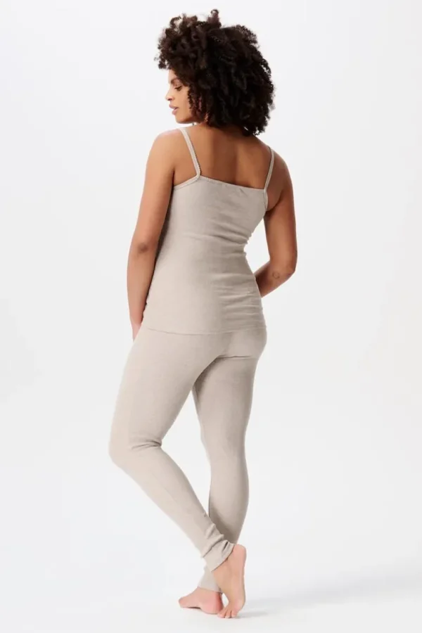 Noppies Nachtkleding & Loungewear | Ondergoed<Pyjamatop Met Voedingsfunctie Maja - Taupe Melange
