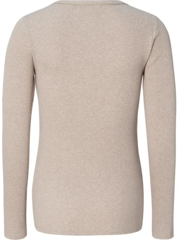 Noppies Nachtkleding & Loungewear | Ondergoed<Pyjamatop Met Voedingsfunctie Amala - Taupe Melange
