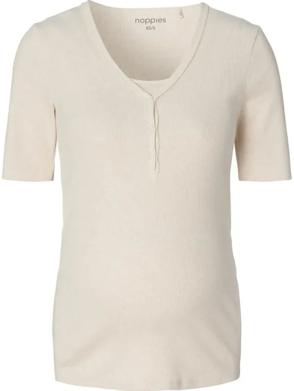 Noppies Nachtkleding & Loungewear | Ondergoed<Pyjamatop Met Voedingsfunctie Renate - Oatmeal