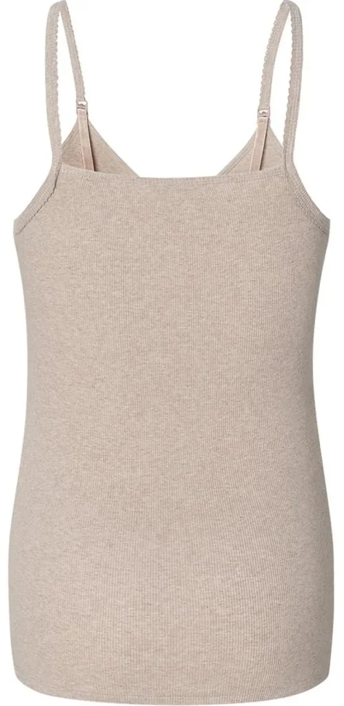 Noppies Nachtkleding & Loungewear | Ondergoed<Pyjamatop Met Voedingsfunctie Maja - Taupe Melange