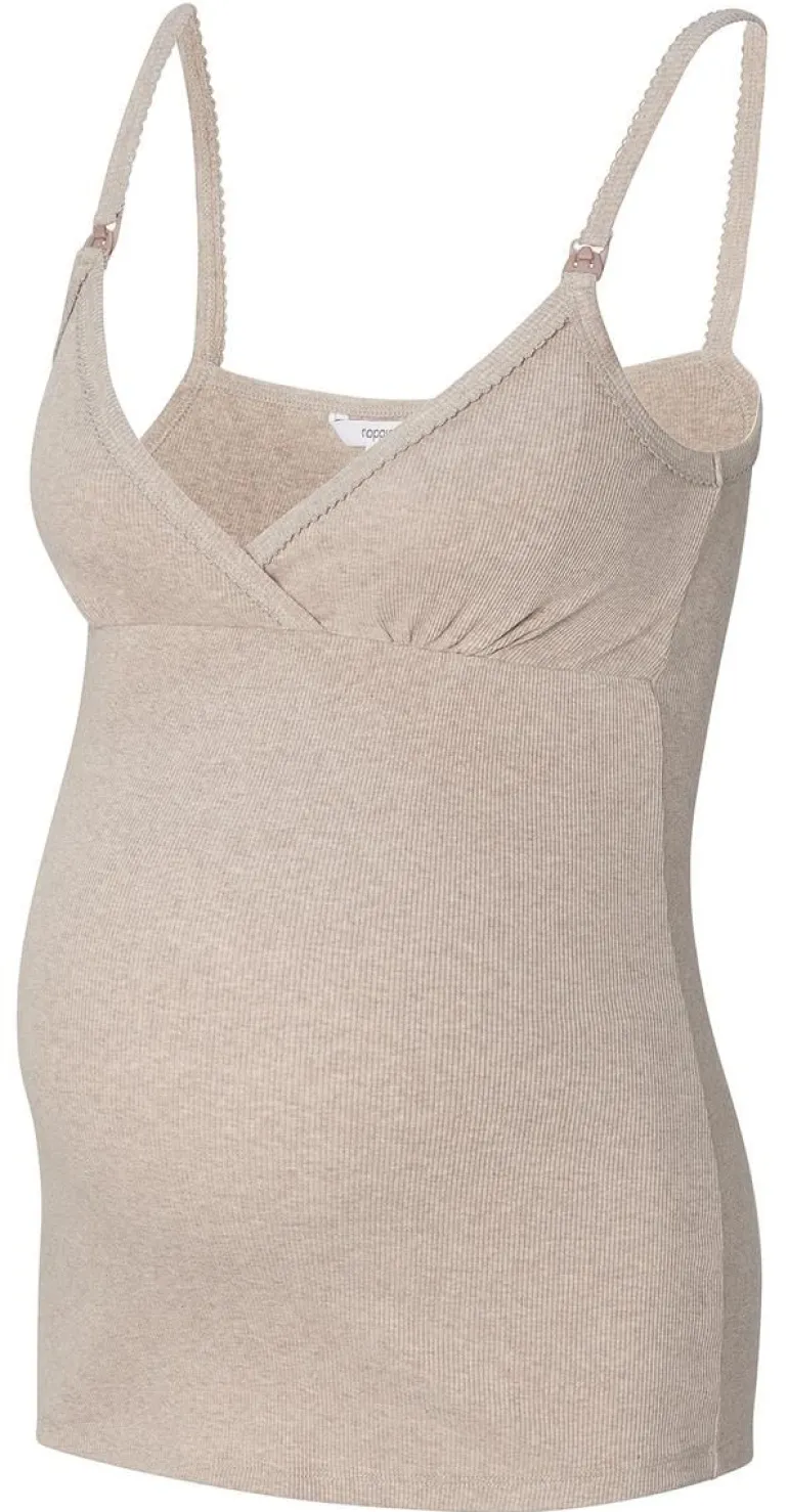 pyjamatop_met_voedingsfun_4-10.webp Noppies Nachtkleding & Loungewear | Ondergoed<Pyjamatop Met Voedingsfunctie Maja - Taupe Melange