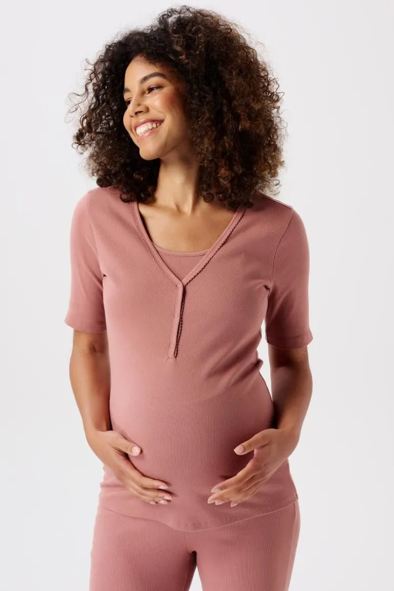 pyjamatop_met_voedingsfun_6-6.webp Noppies Nachtkleding & Loungewear | Ondergoed<Pyjamatop Met Voedingsfunctie Renate - Burlwood