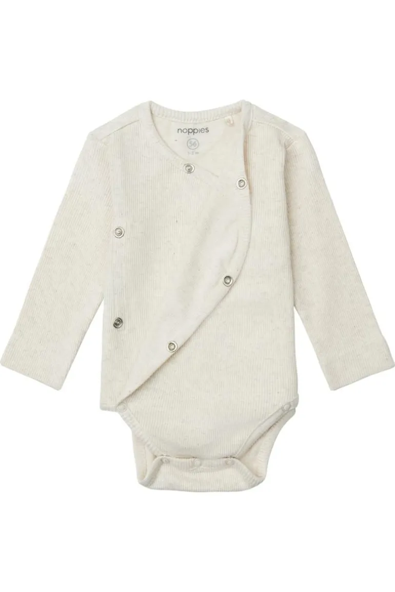 romper_nino__oatmeal_2.webp Noppies Basics | Rompers<Romper Nino - Oatmeal