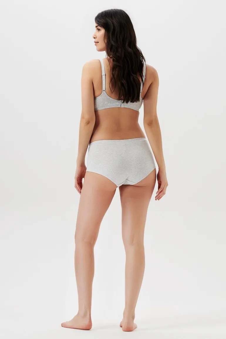 short_cotton_melange__gre_1.webp Noppies Shorts<Short Cotton Melange - Grey Melange