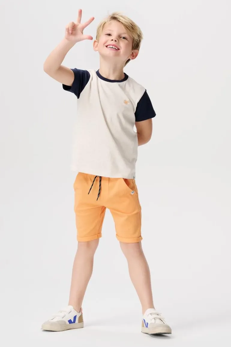shorts_dermott__tangerine_0.webp Noppies Korte Broeken | Broeken<Shorts Dermott - Tangerine
