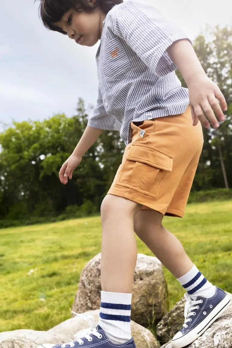 shorts_dermott__tangerine_4.webp Noppies Korte Broeken | Broeken<Shorts Dermott - Tangerine