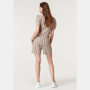 Noppies Korte Broeken | Broeken<Shorts Stripe - Oxford Tan