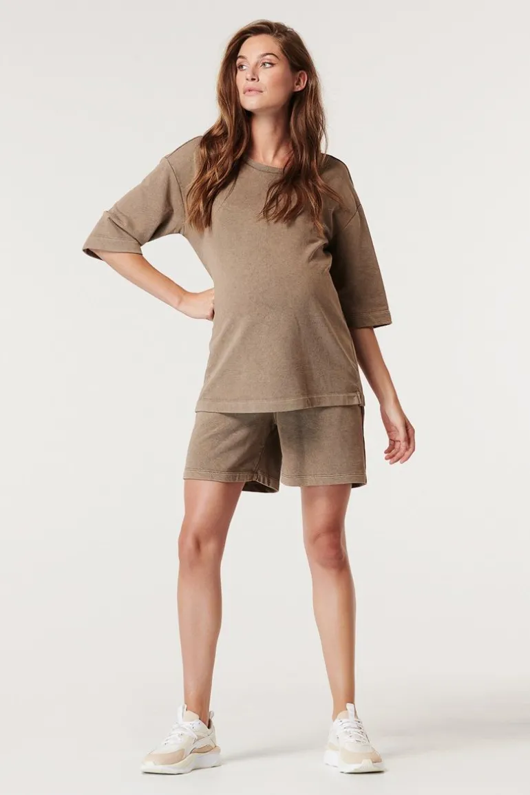 shorts_sweat__desert_taup_7.webp Noppies Korte Broeken | Broeken<Shorts Sweat - Desert Taupe