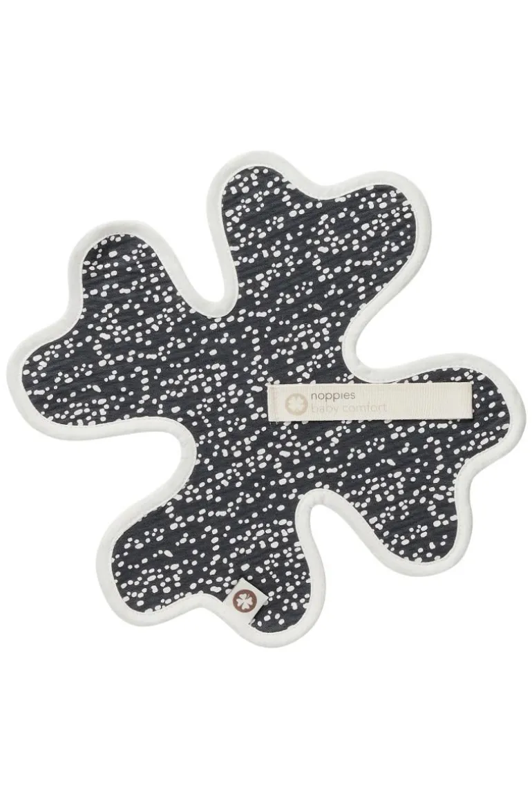 speendoekje_fancy_dot_clo_0.webp Noppies Slabbetjes & Doekjes | Thuis<Speendoekje Fancy Dot Clover Ø27 Cm - Forged Iron