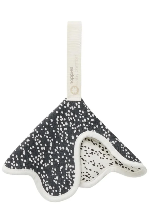 Noppies Slabbetjes & Doekjes | Thuis<Speendoekje Fancy Dot Clover Ø27 Cm - Forged Iron